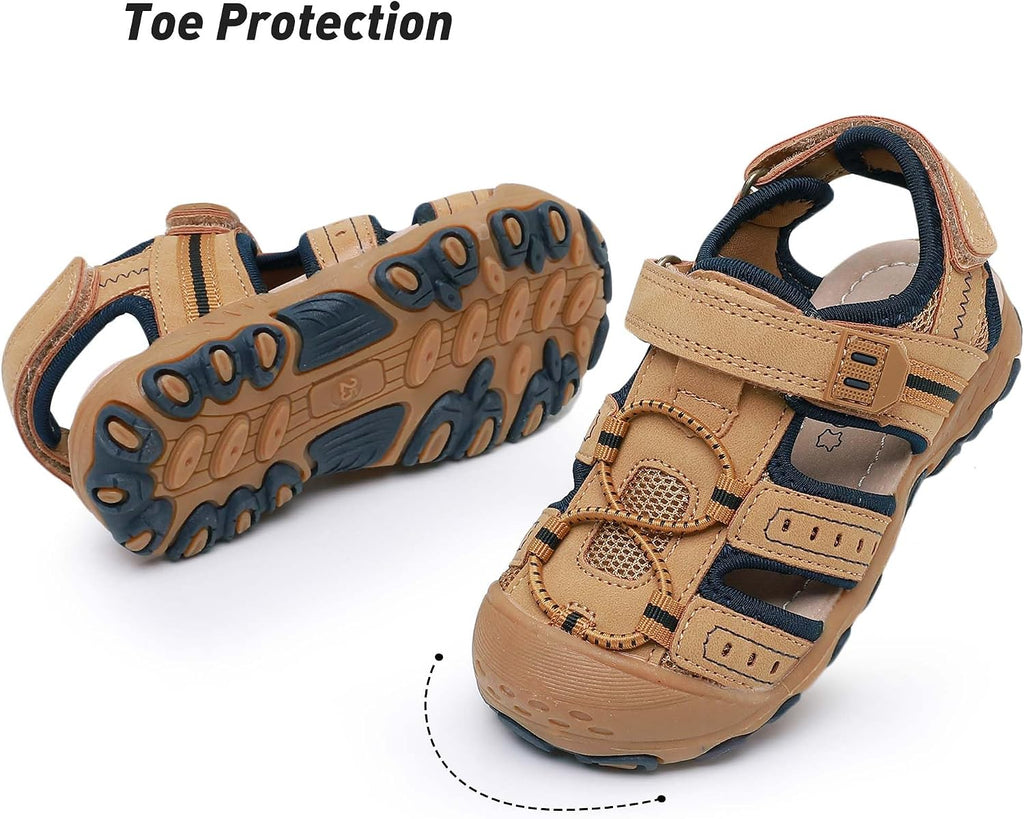 Toddler Sandals for Boys Girls Kids Closed Toe Outdoor Summer Shoes