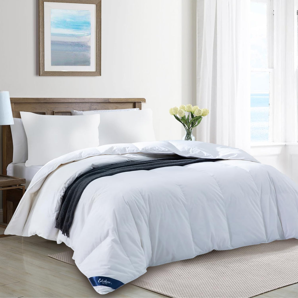 Ultra-Soft Lightweight Down Comforter, Duvet Insert, White