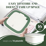 1.8 Cu.Ft Compact Portable Washer - Foldable Washing Machine with Spin Dryer, 150W Timer for RV, Apartment, Camping