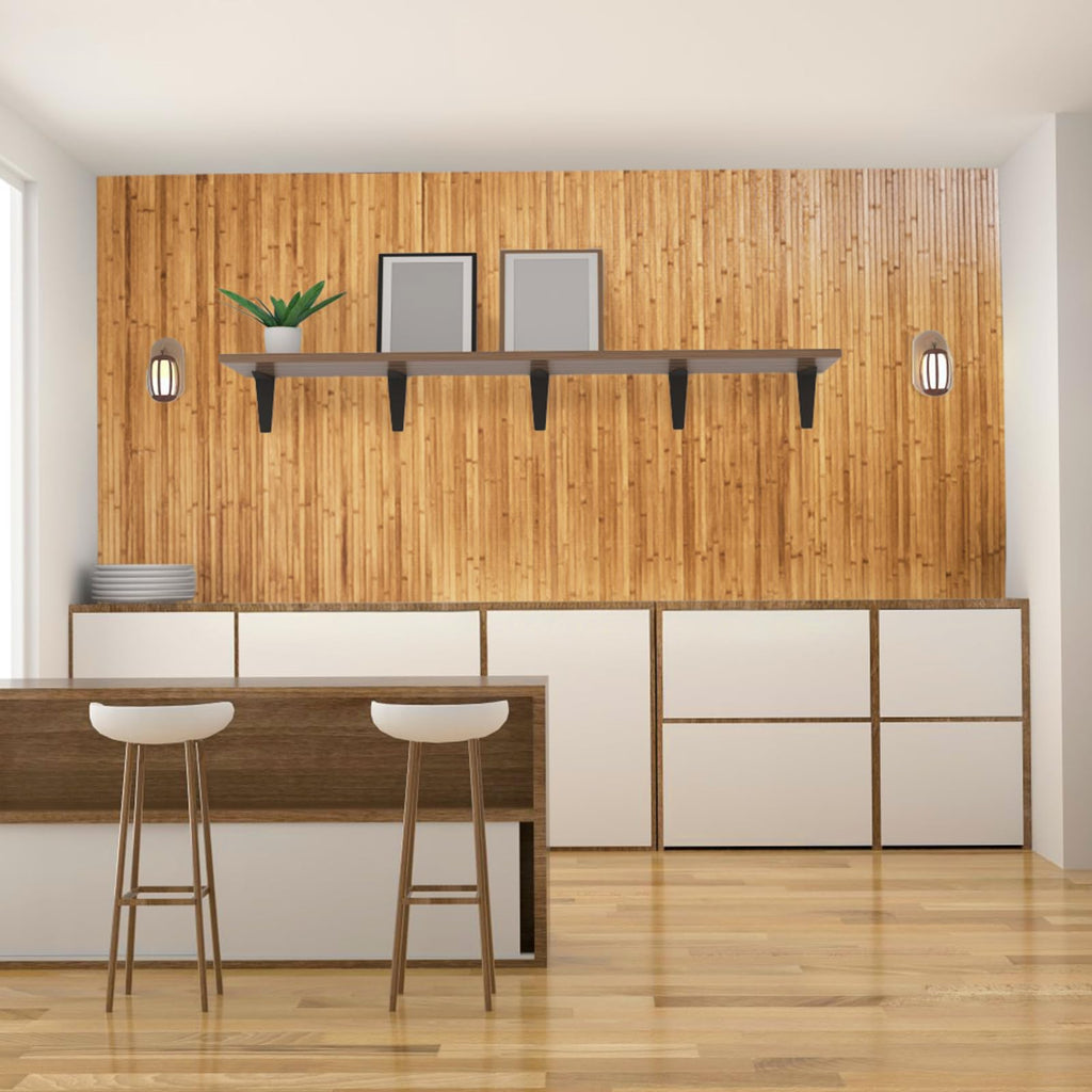 Flexible Bamboo Wall Paneling - 48"x96" Pole Wrap for Basement Columns & Curved Walls - Paintable Wood Slat Tambour