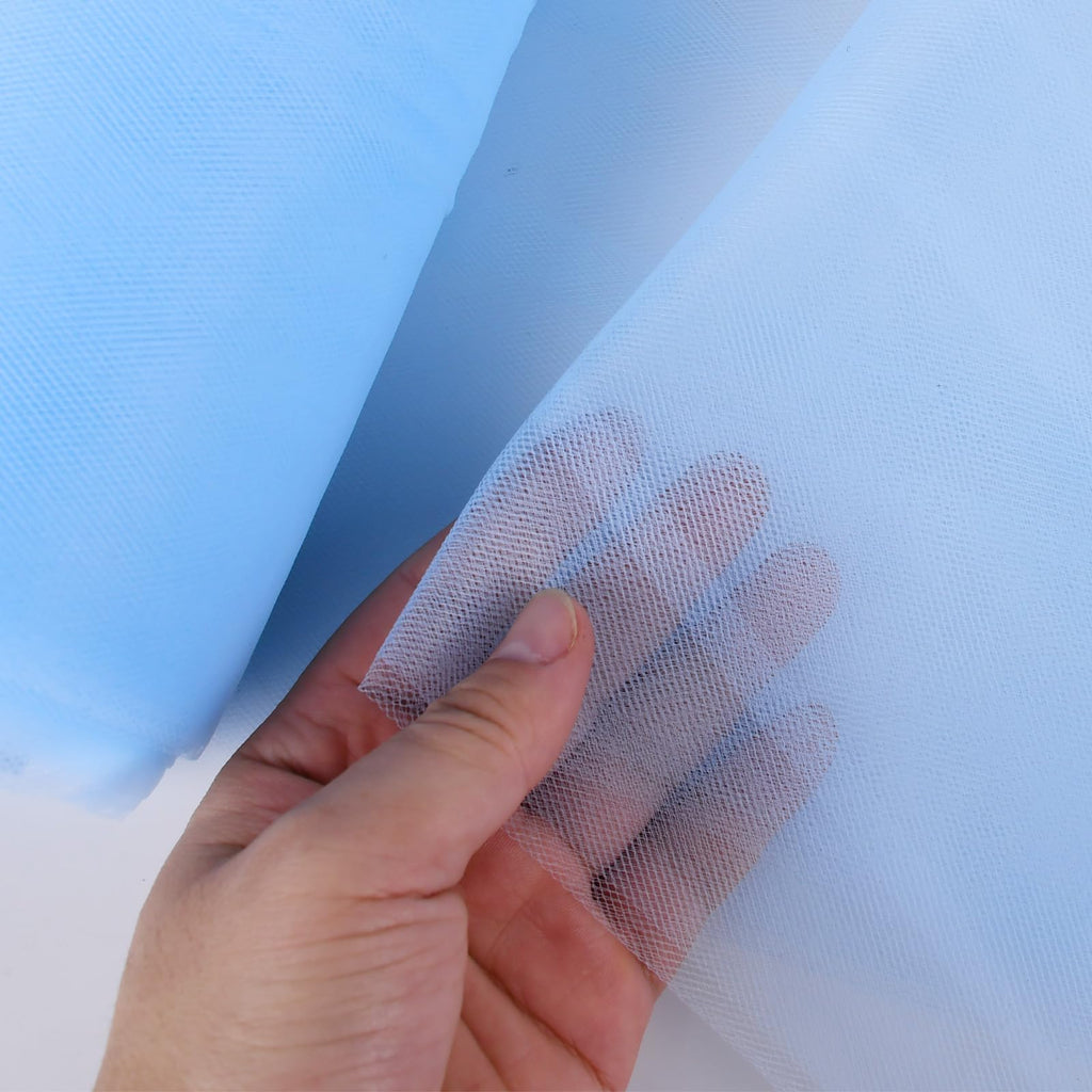54" by 10 Yards (30 ft) Blue Tulle Fabric Rolls for Wedding Party Baby Shower Decoration Tutu Tulle Bolt DIY Wraping