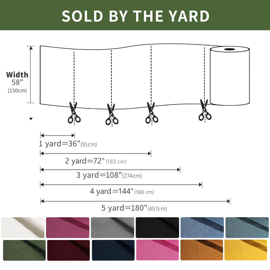 Upholstery Fabric, Waterproof Canvas Fabric by The Yard, 3 Yard 58" W