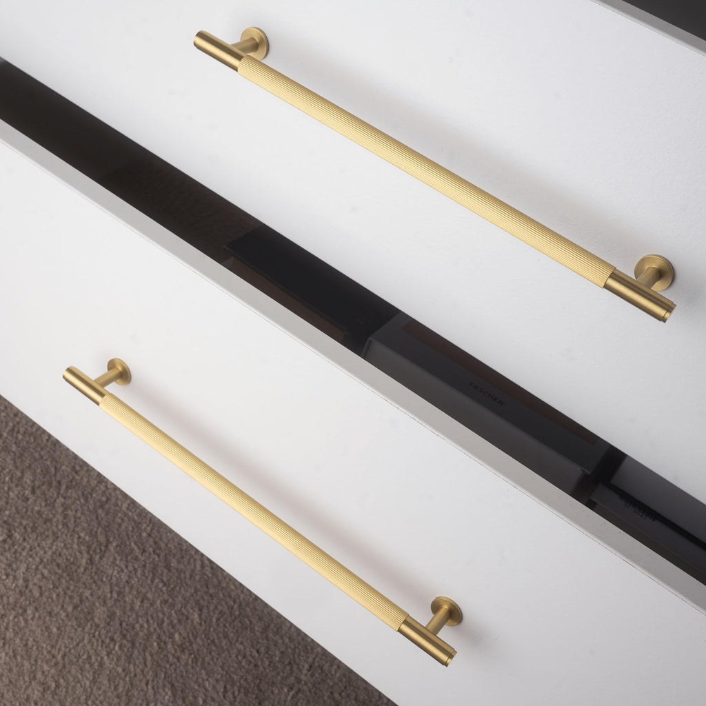 Solid Brass Extra Long Cabinet Pulls, 12-3/5-Inch Handles