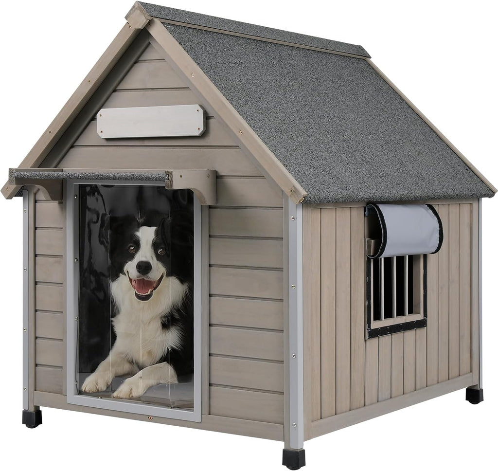 Outdoor Dog House Weatherproof for Medium & Large Dogs