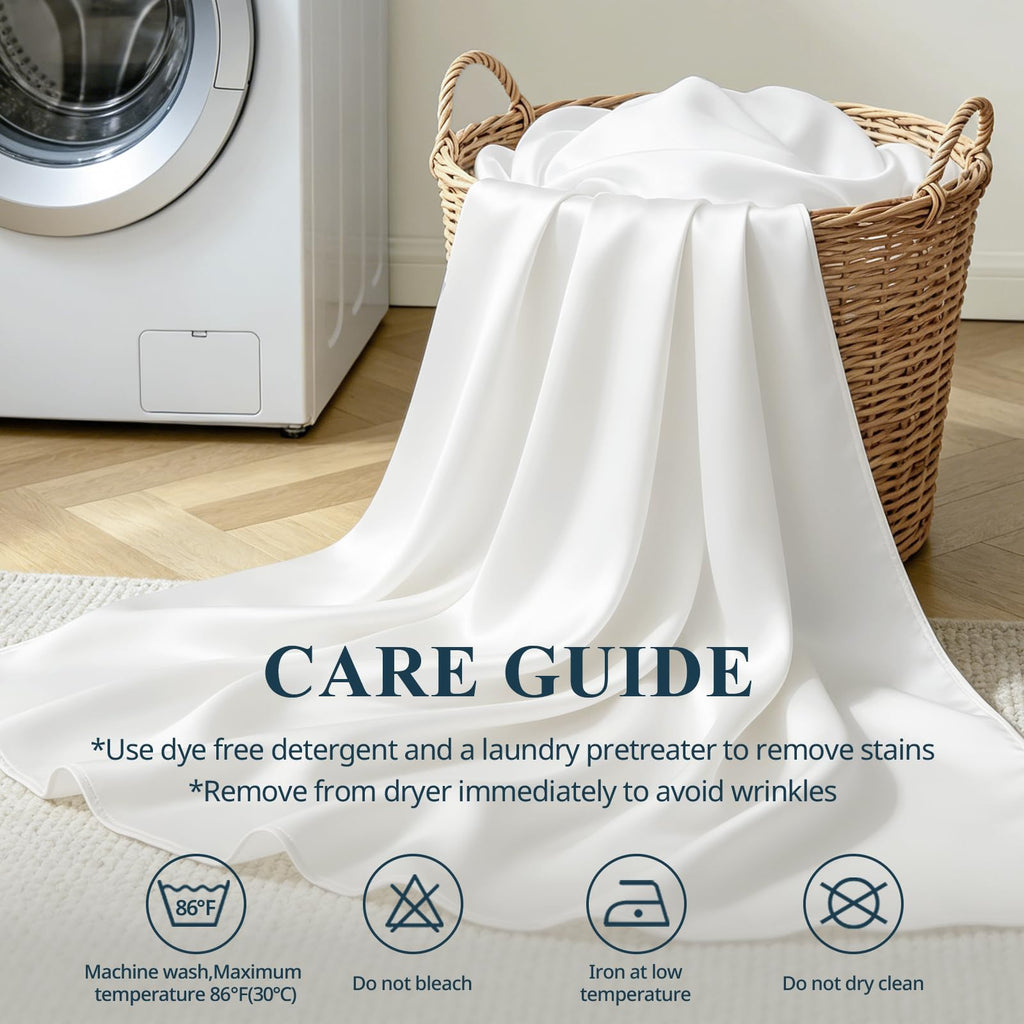 Bamboo Viscose Duvet Cover Set, White