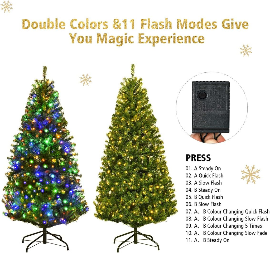 4 FT Pre-lit Christmas Tree, Artificial Holiday Xmas Tree