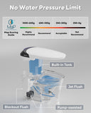 CANEST Smart Toilet with ADA Chair Height, Foam Dispenser, 1.1/1.6GPF Dual-Flush Bidet Toilet, 12" Rough-in