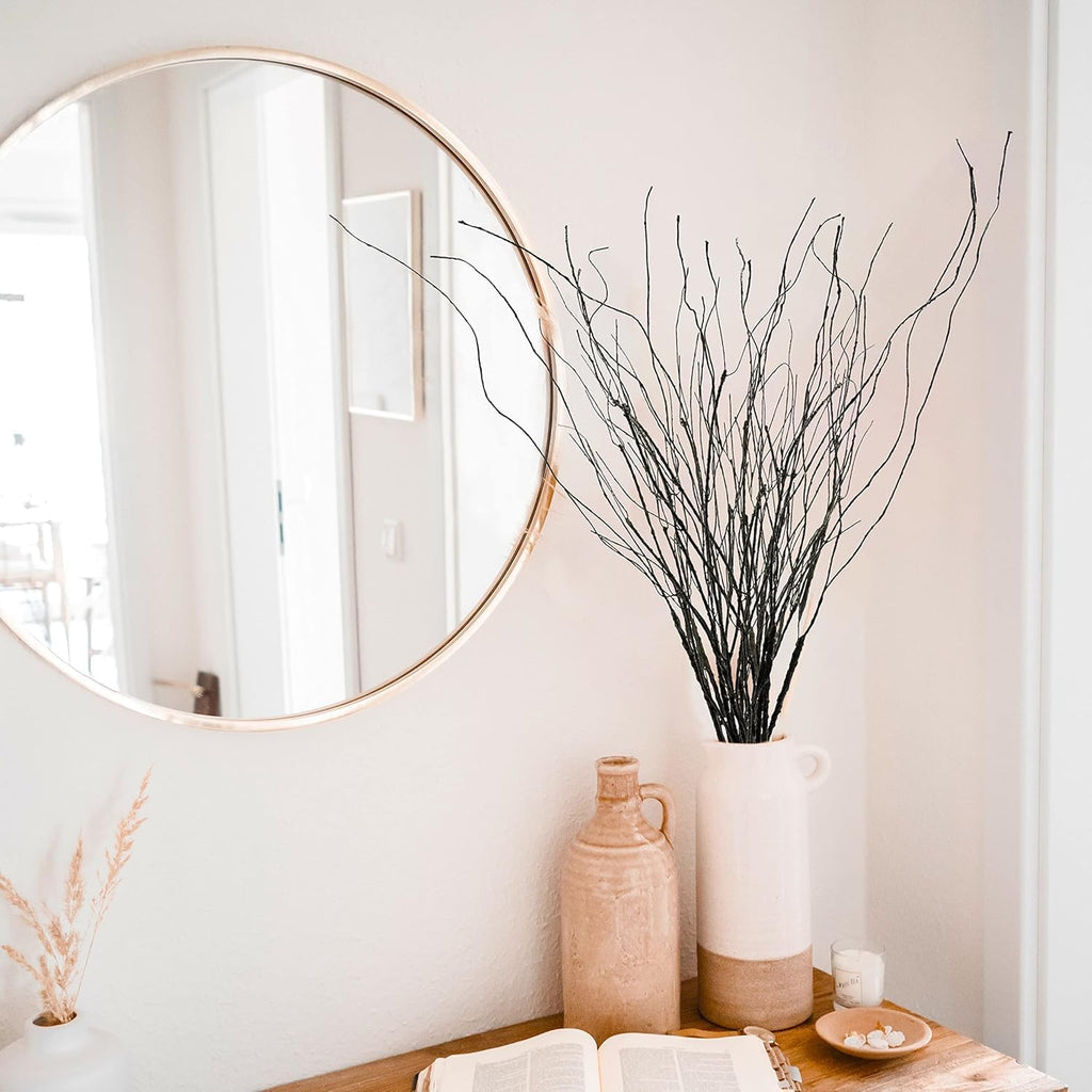 30Pcs 30" Curly Willow Branches, Artificial Flowers Twigs Decorative Sticks Stem, Dry Bendable Tree Branches for DIY