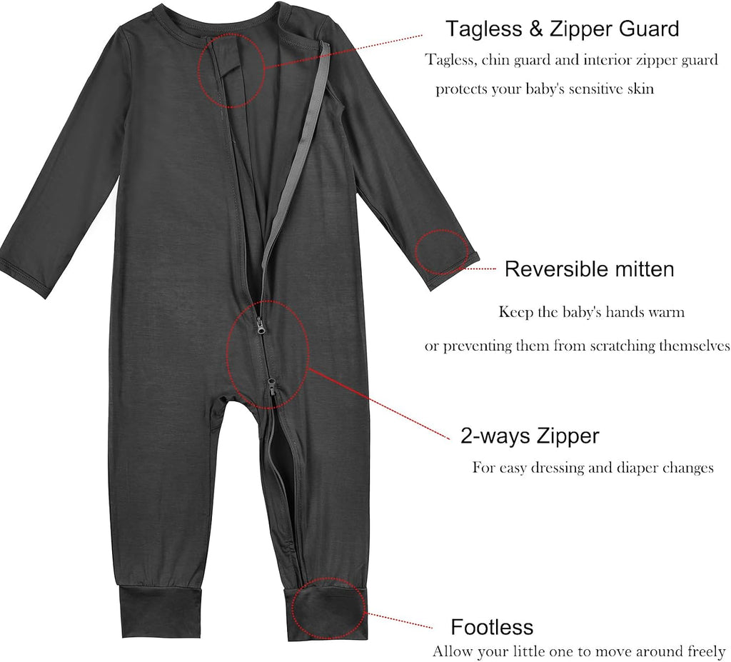 Footless Pajamas Rayon of Bamboo Romper