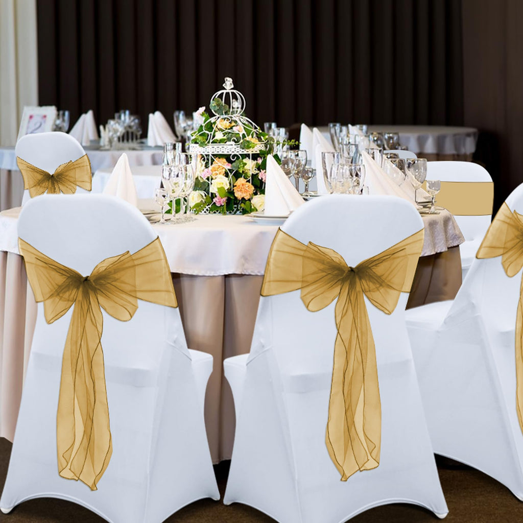 Spandex Chair Covers Protector for Wedding/Banquet, White 30PCS
