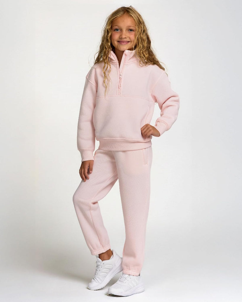 Girls Sweatpants 3 Pack Fleece Athletic Joggers, Teen Sweat Pants with Zipper Pockets and Drawstring