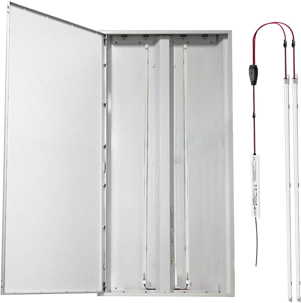 Magnetic Mount 4 Foot LED Tube, 24W, 3600LM,4000K Nature Light, No Dimmable