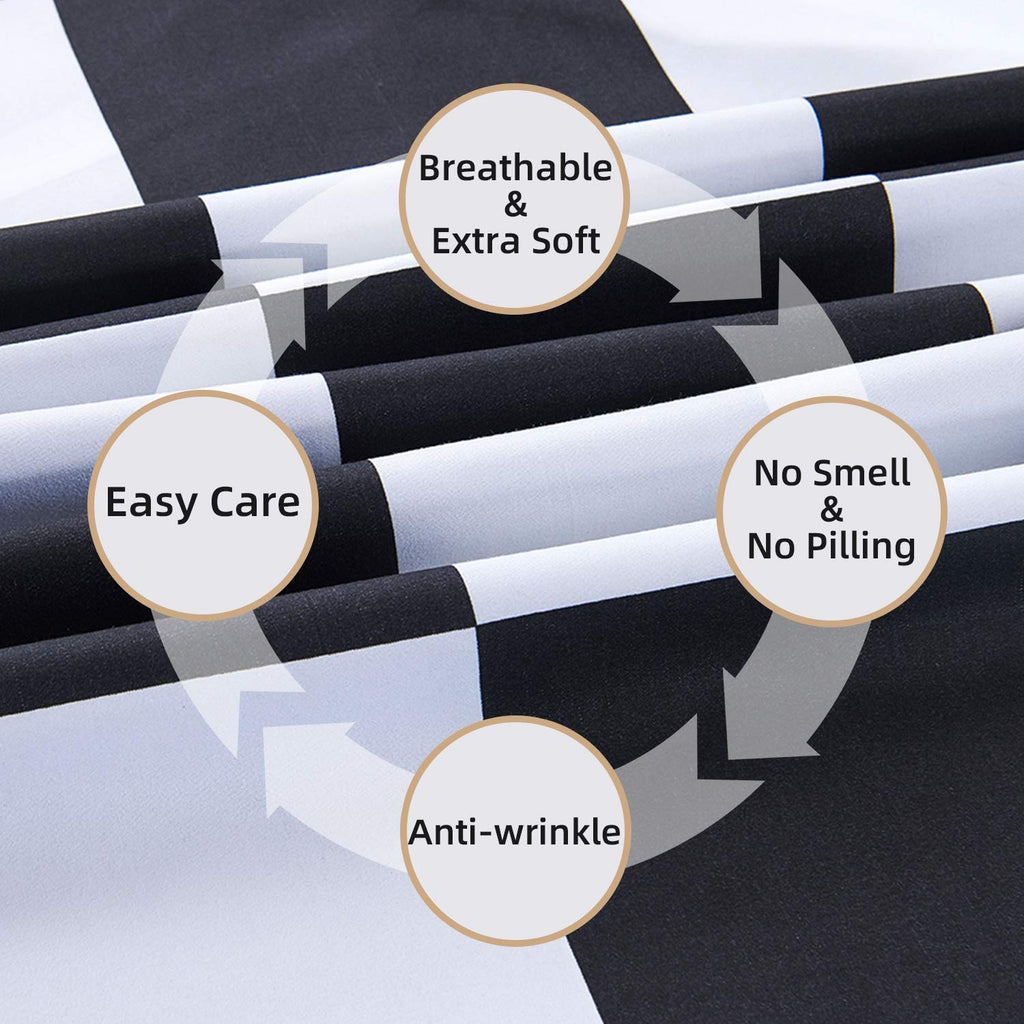 Sheet Set 4 Piece -Microfiber Soft Durable Bedding Sheet Set, Deep Pocket, Stain, Fade & Wrinkle Resistant