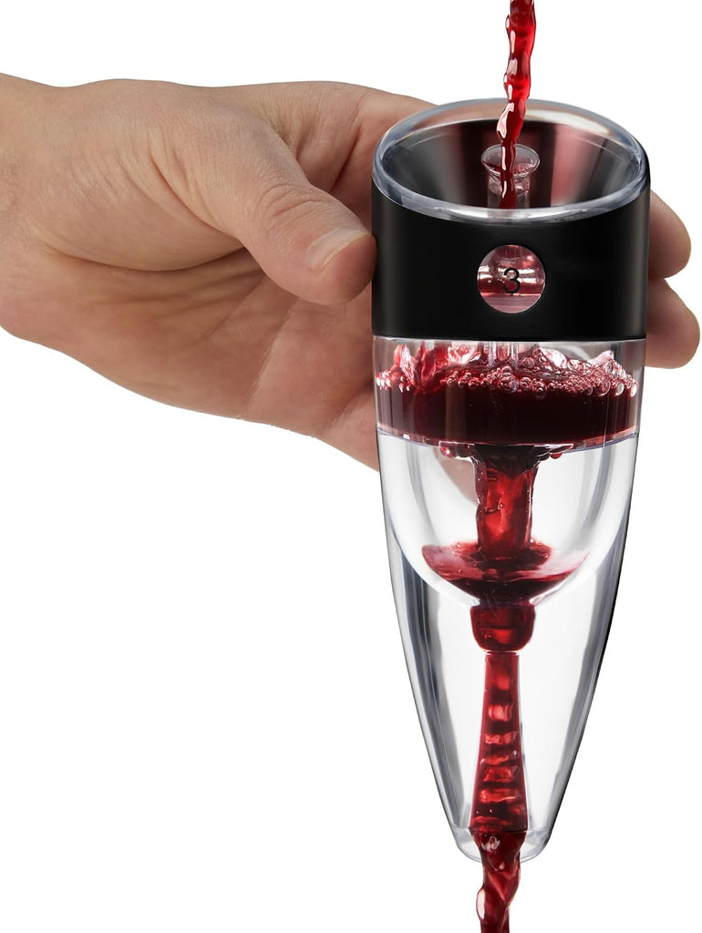 Wine Aerator, Instant Decanter with Adjustable Dial to Custom Aeration, Enhance Flavor, Smooth Pour