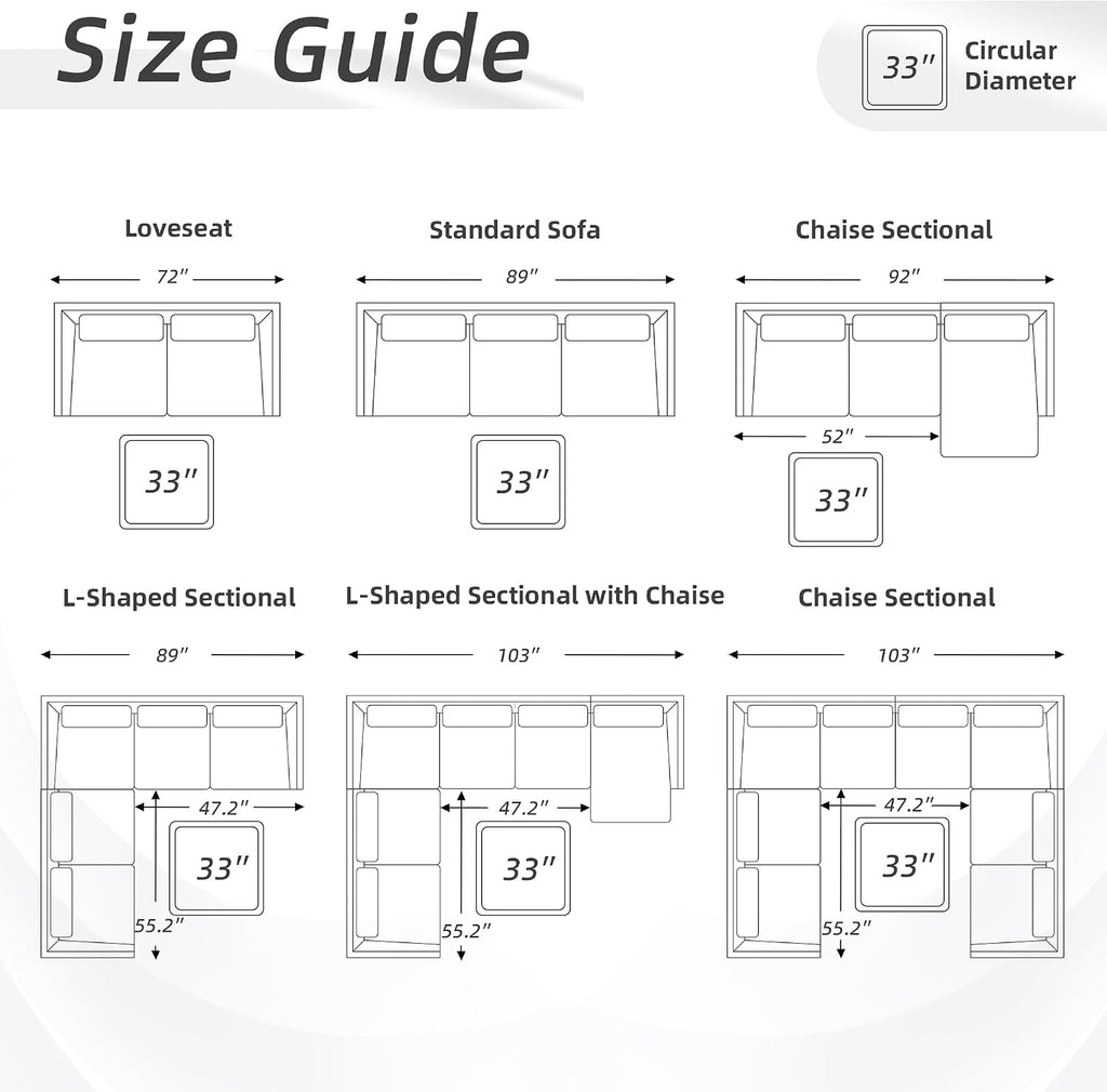 33-inch Square Ottoman Coffee Table, Large Storage Ottoman (Beige) | Tufted Upholstered Linen Ottoman , Farmhouse