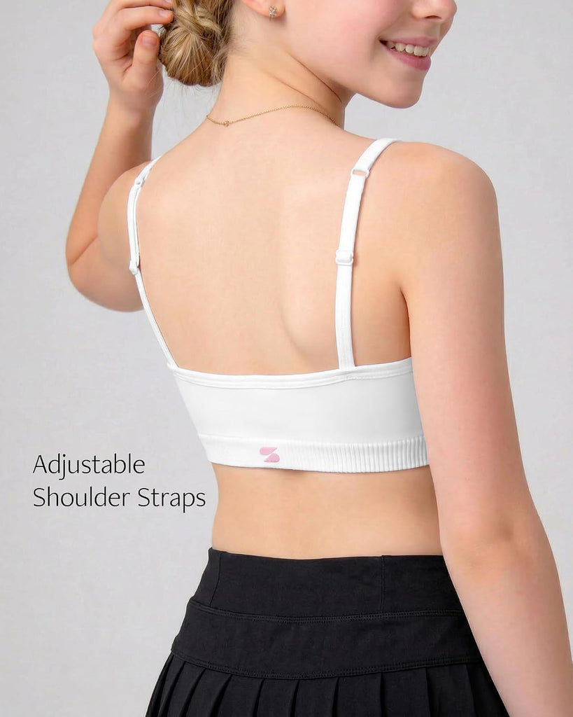 Girls Padded Training Bras Seamless Sports Bras