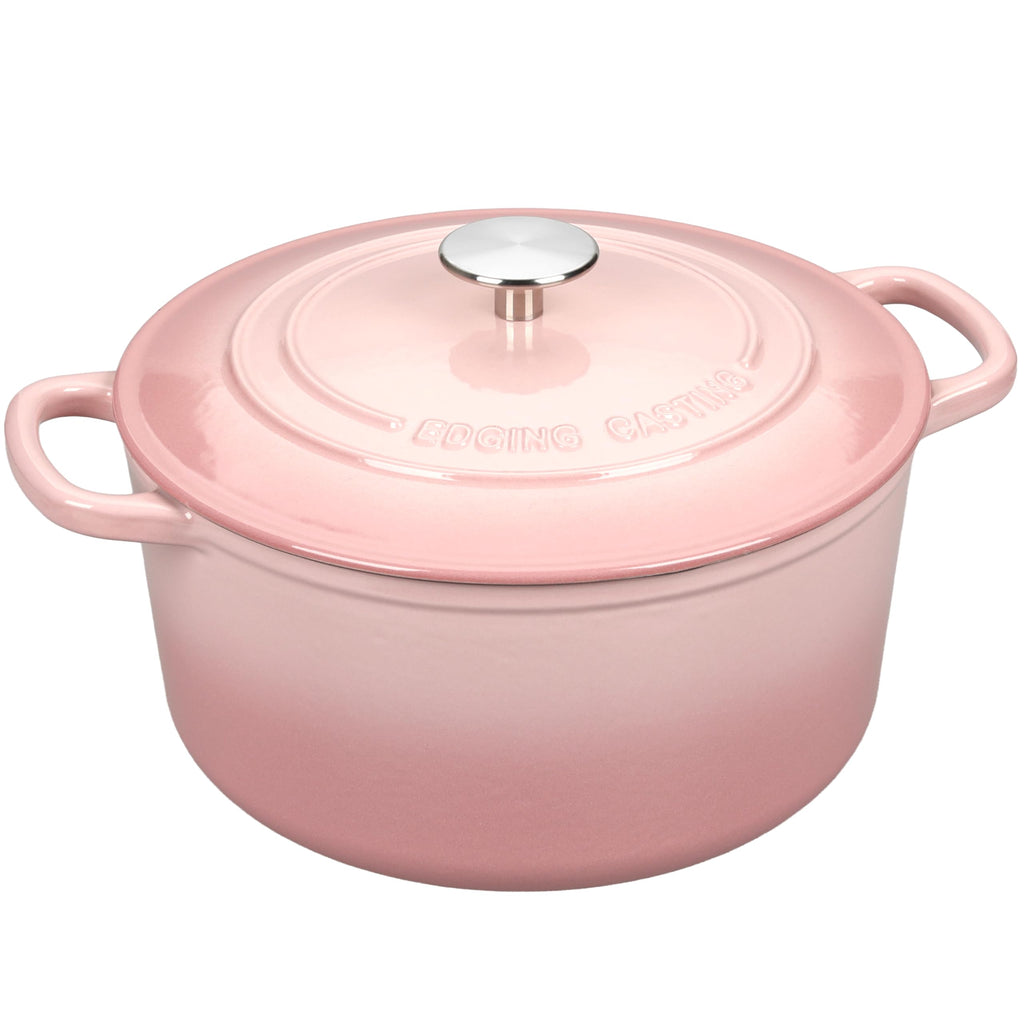 Enameled Cast Iron Dutch Oven with Sourdough Bread Baking Kit, Bread Dutch Oven with Lid, Includes Proofing Basket &