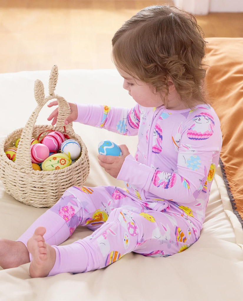 Viscose Derived from Bamboo Baby Footie Pajamas Convertible Sleeper for Baby Girl Zipper Onesie