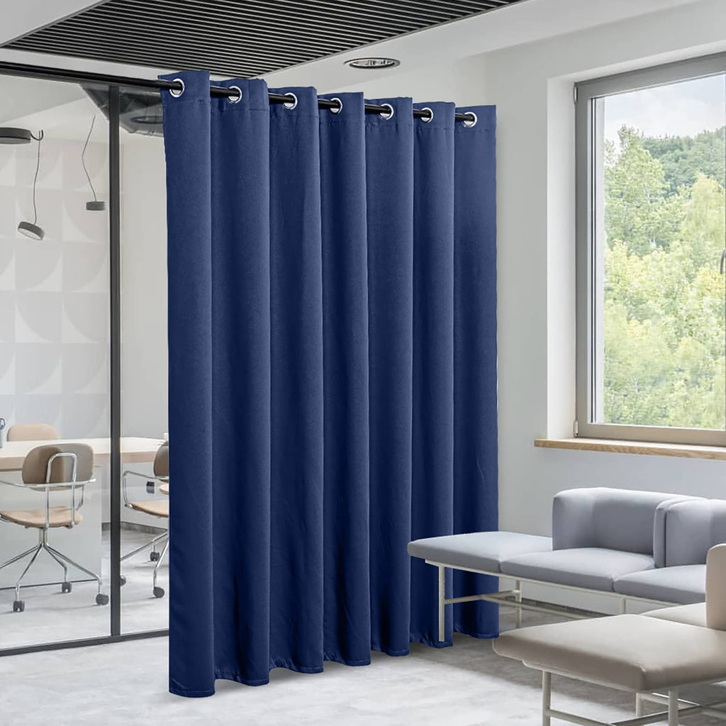 Sliding Door Curtains, Grommet Blackout Curtain Thick Vertical Blinds Privacy Thermal Insulated Room Divider