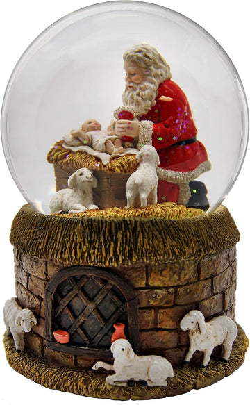 Santa and Baby Musical Water Globe