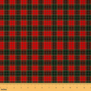 Tartan Check Upholstery Fabric Soft 1 Yards