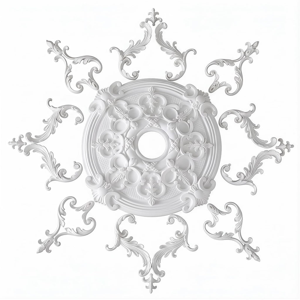 33.86 Inch Large Ceiling Medallion for Light Fixtures