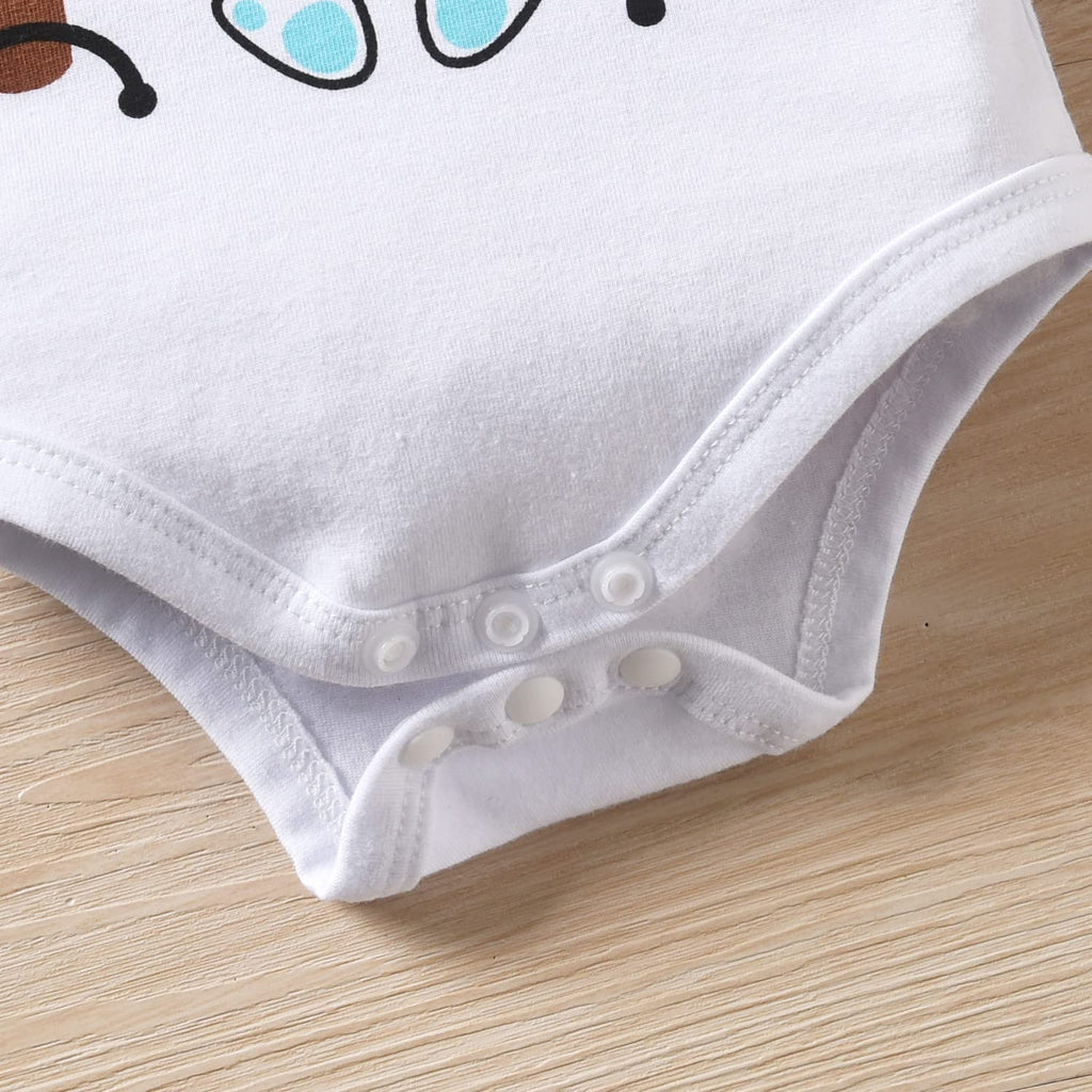 My First Easter Outfit Preemie Newborn Infant Baby Boy Long Sleeve Bow Tie Romper Bunny Pants Sets with Hat 1st