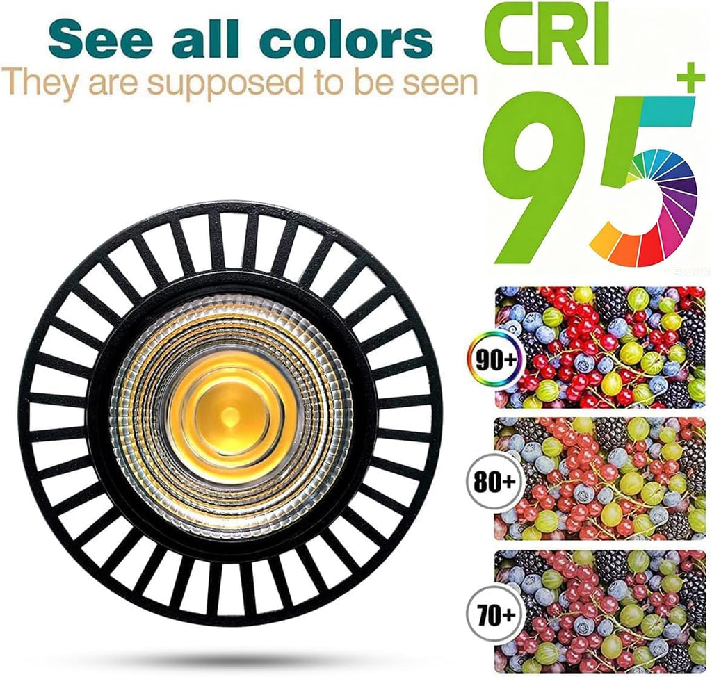 PAR38 LED Flood Light Bulb Dimmable, 35W 3300 Lumens 300W Equivalent 6000K Cold White, COB LED Outdoor Spotlight,E26