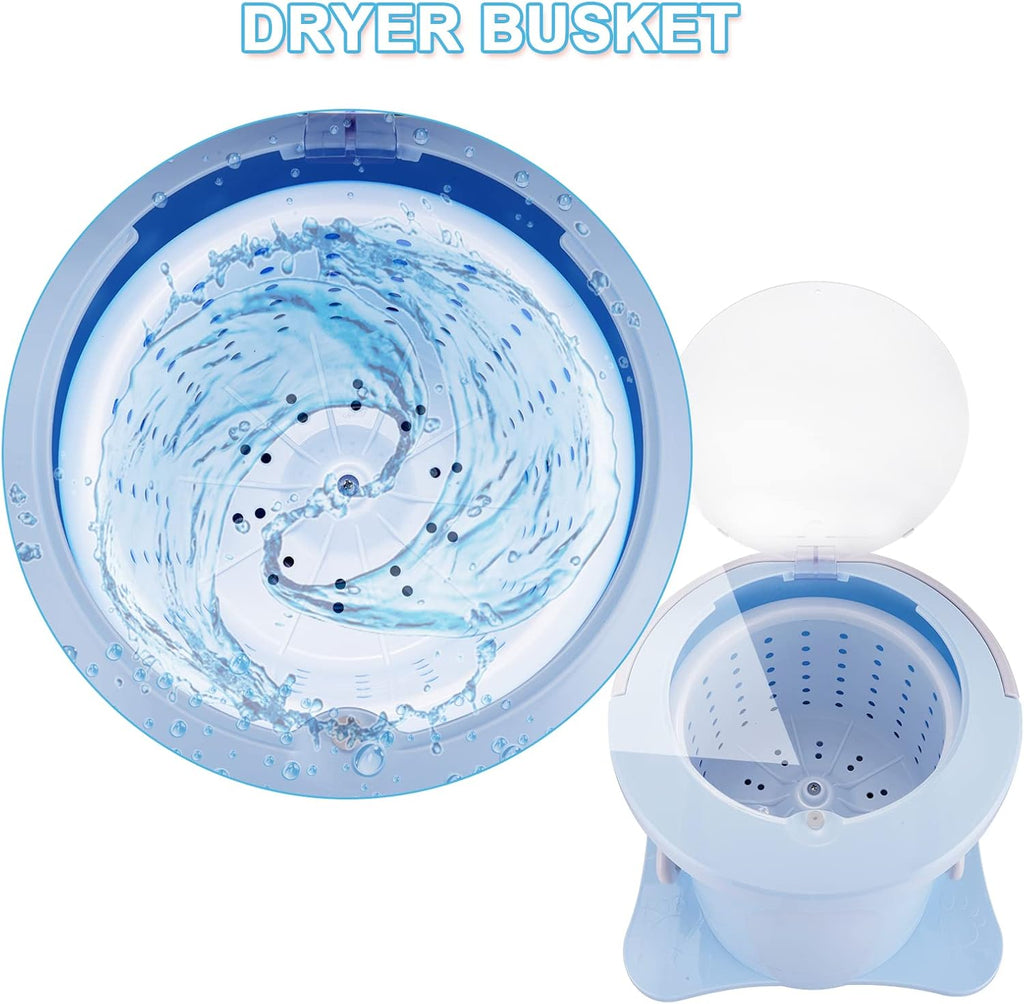 Manual Clothes Dryer Portable Mini Spinner Compact Spin Dryer Non electric Laundry Dryer for RV, Camping, School