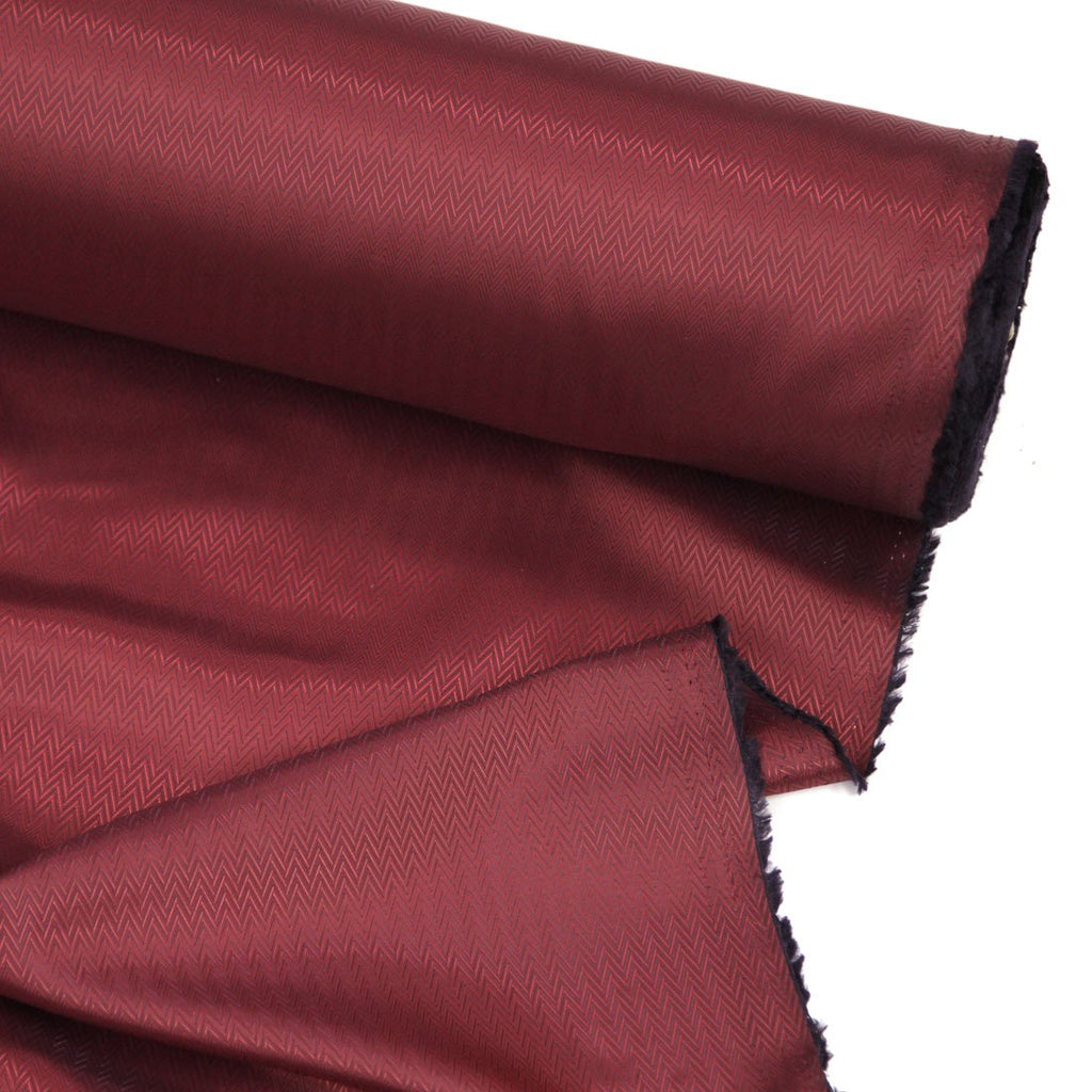 Red Two-Tone Herringbone Lining Fabric, Sold by the Yard