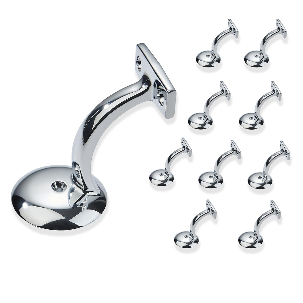 10 Pack 3 Inch Polished — Handrail Brackets | Casa Home Living