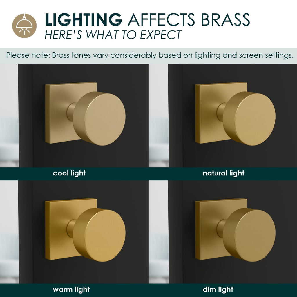 Suana Entry Door Knob & Deadbolt Gold (1-Pack) - Keyed Combo