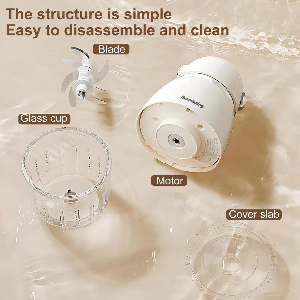 Food Maker, Mini Baby Blender, Small Food Processor, BPA-Free