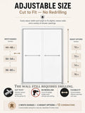 Semi-Frameless Sliding Glass Shower Door 56-60 in. W x 72 in. H, Chrome Frame, 1/4 in. Clear Tempered Glass