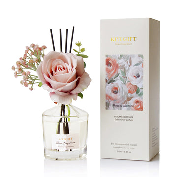 Reed Diffuser Set, 8.4 fl oz Scent Diffuser with 6 Reed Sticks, Home Fragrance, Up to 120 Day Long Lasting Scent, Reed