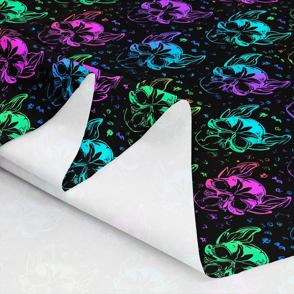 Bat Fabric By The Yard, Halloween Upholstery Fabric, Sugar Skull Decorative Fabric, Galaxy Stars Moon Indoor Outdoor