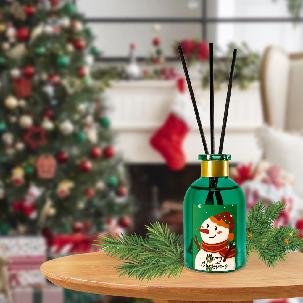 Christmas Reed Diffuser Set with 18 Reed Sticks (5.3 Fl.oz)