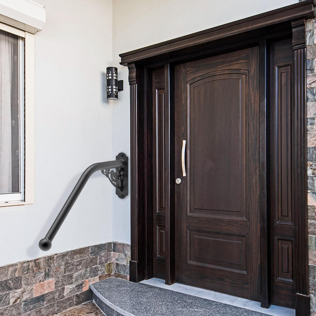 Handrails for Outdoor Steps Wall Mount Stair Railing for 1-3 Steps
