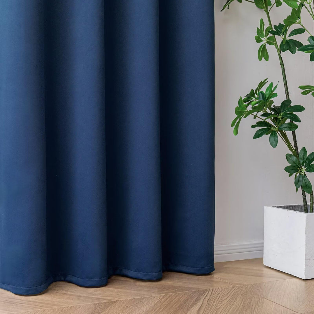 Blackout Curtains 2 Panels Navy Blue 35"W x 96"L