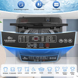 2.8 Cu.ft Portable Washer, 20 lbs Capacity Full Automatic Washing Machine with Drain Pump, 10 Wash Programs & LED