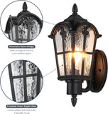 Outdoor Wall Light Fixtures Wall Mounted, Exterior Waterproof Porch Lights Wall Lanterns