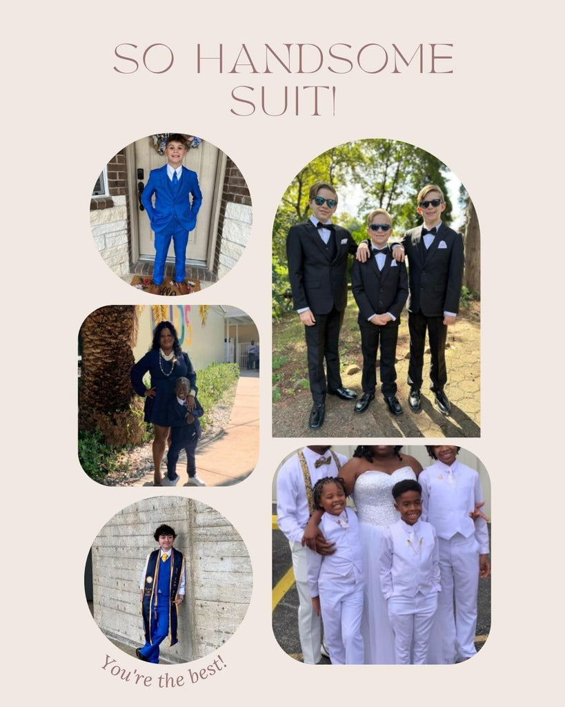Toddler Boys Suit Kids Formal Slim Fit Suits Boy Tuxedo for Wedding