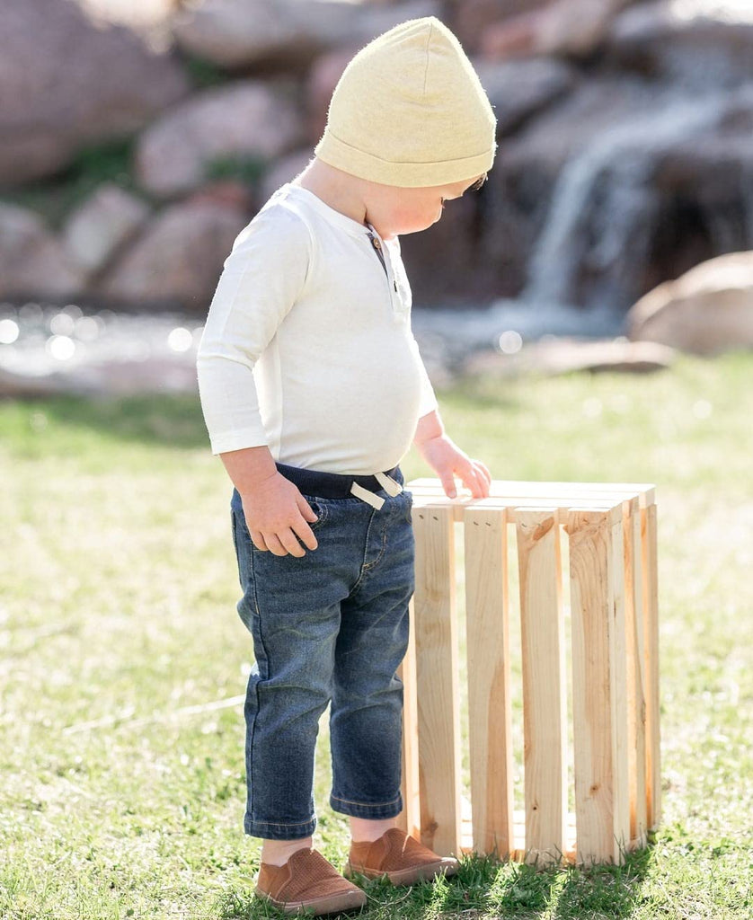 Baby Boys Henley Raglan - Baseball Tee Bodysuit