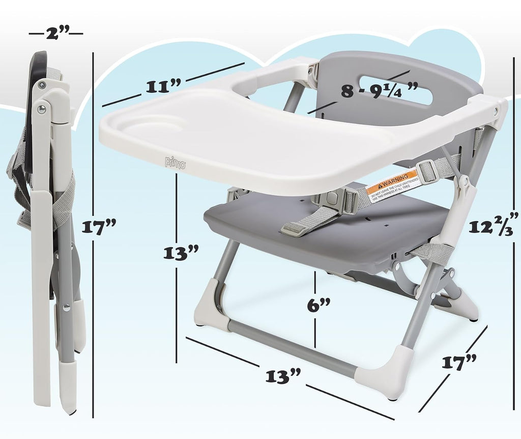 Baby SproutSeat Booster Seat Chair - Portable Folding Design, Travel Baby Beach Essentials, with 3-Point Safety