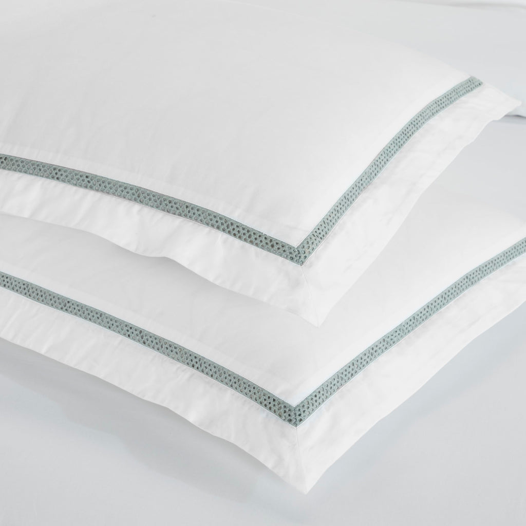 Embroidered Cotton Bed Sheet Set, 1 Elastic Deep Pocket Fitted Sheet, 1 Flat Sheet, 2 Pillowcases, Daily Soft Sheets