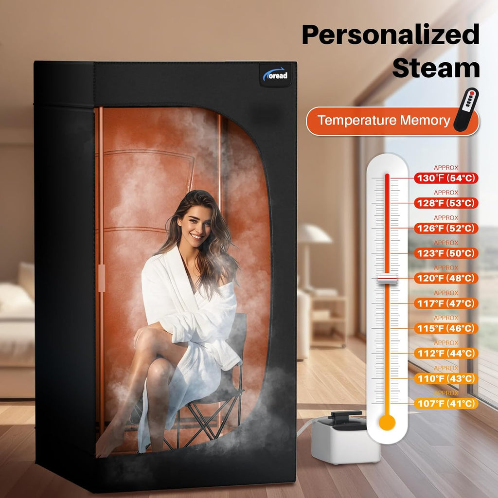 Portable Steam Sauna for Home, Personal Full Body Sauna Tent with 2.6L 1000W Steamer