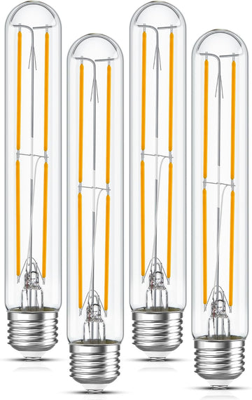 Tubular Light Bulb 7.3 Inch Dimmable T10 LED Bulb E26 6W 60 Watts