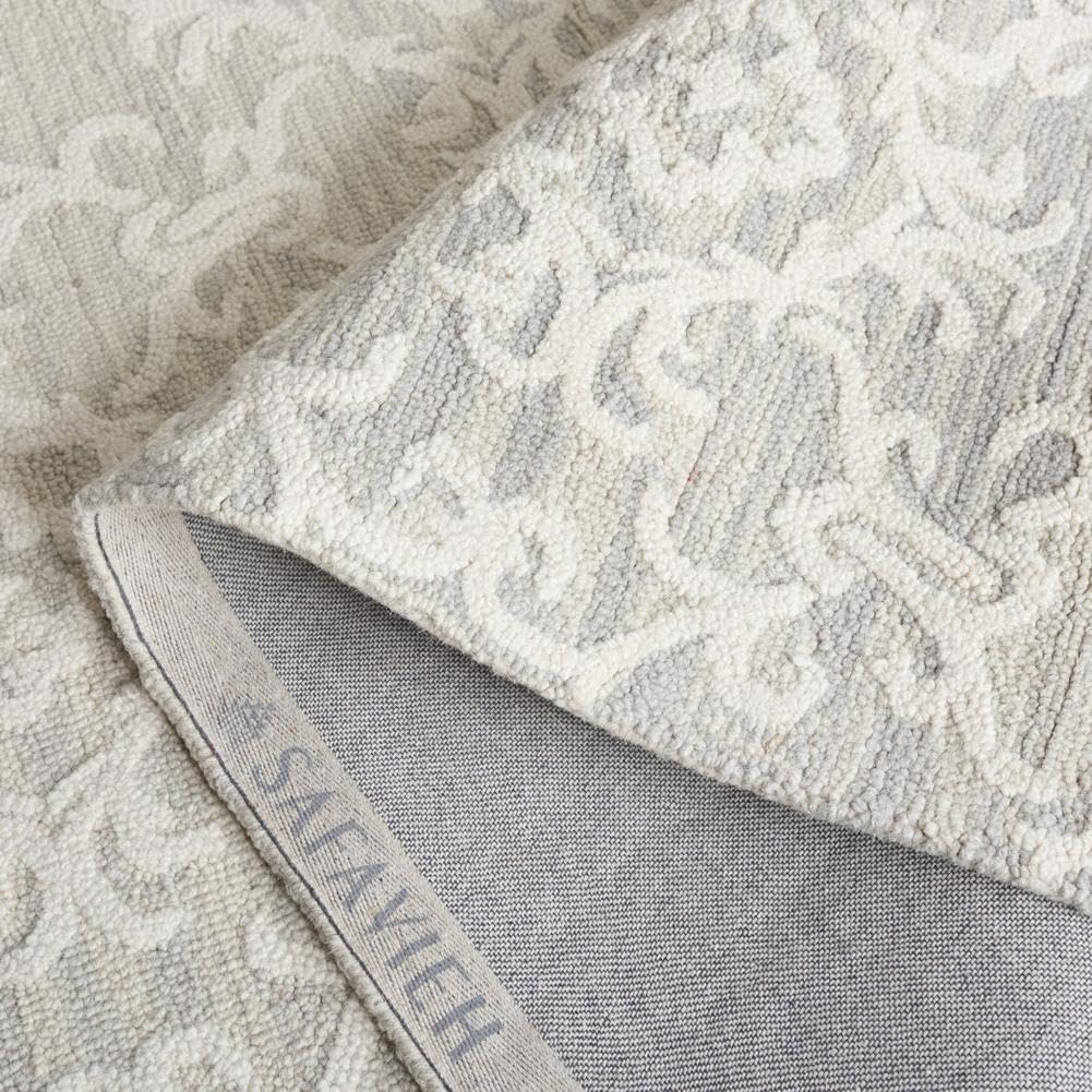 Blossom Area Rug - 10' x 14', Grey & Ivory, Contemporary Design