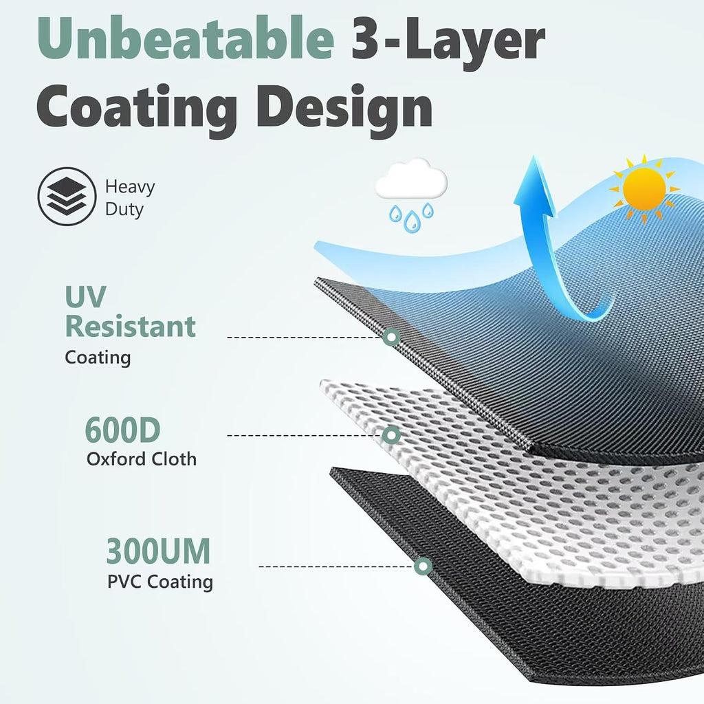 Grill Cover 40 Inch - Small Gas BBQ Cover for Outdoor Grill - 600D Outside Barbecue Covers Waterproof Heavy Duty for