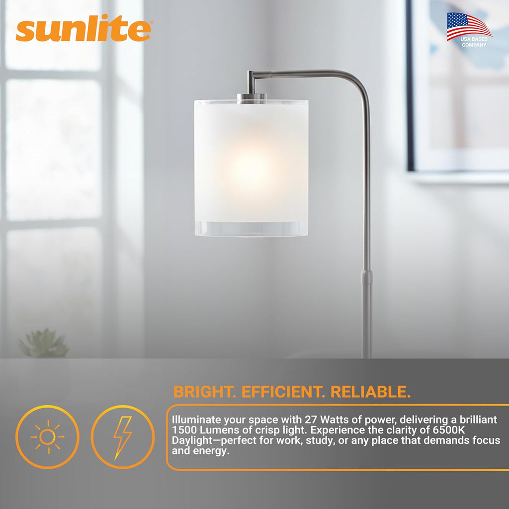 Quad Tube Plug-in Compact Fluorescent Lamp, FML 4-Pin, 27 Watts, 1500 Lumens, 6500K Daylight, 4-Pin
